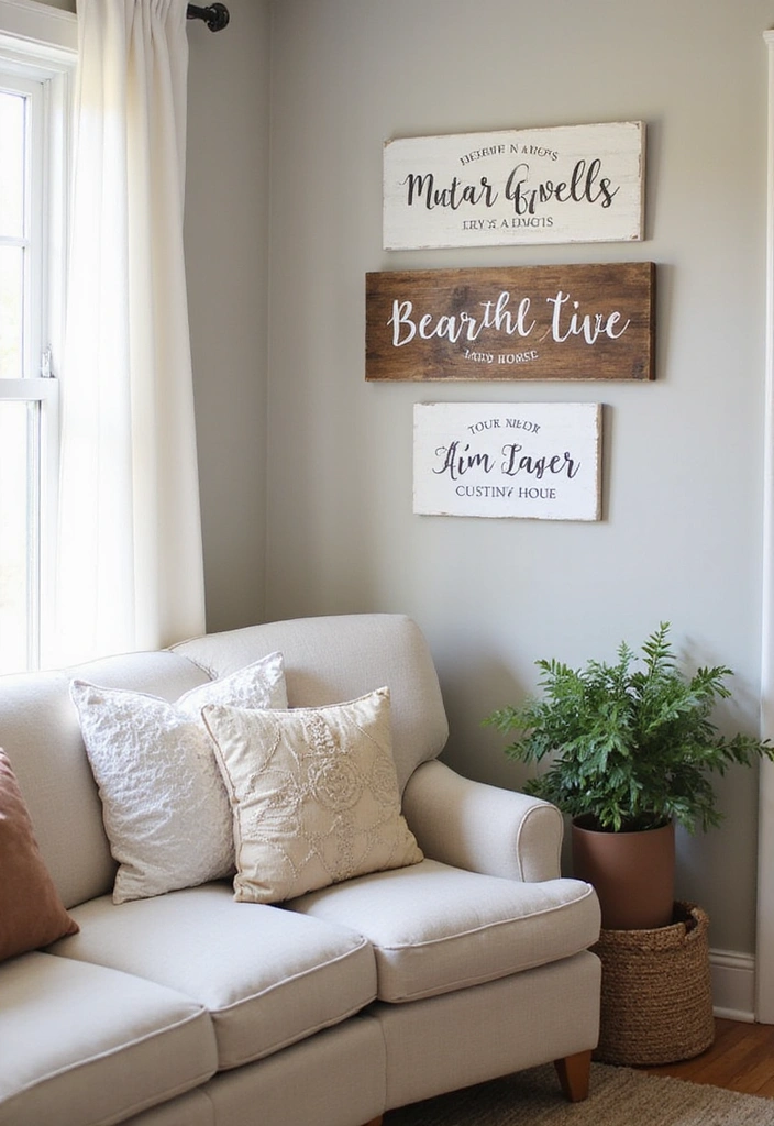 12 Budget-Friendly Home Improvement DIYs That Will Increase Your Home Value! - 12. DIY Home Signage